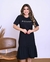 Vestido Babado Forte E Corajosa Preto - loja online