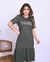 Vestido Babado Mulher Transformada Verde Musgo - loja online