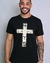 Camiseta Masculina Cruz Leão Preto