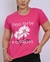 Tshirt Algodão Premium Corajosa Flor Pink - comprar online