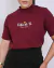 Blusa Gola Alta Feita De Fé Marsala na internet