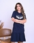 Vestido Babado Tuas Asas Marinho - comprar online