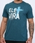 Camiseta Masculina Ele Virá Azul Petróleo - comprar online