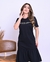 Vestido Babado Forte E Corajosa Preto - comprar online