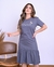 Vestido Babado Yeshua Cinza - comprar online