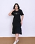 Vestido Babado Seja Luz Preto - loja online