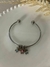 Bracelete Mini Rosa Prata - Aço inoxidável