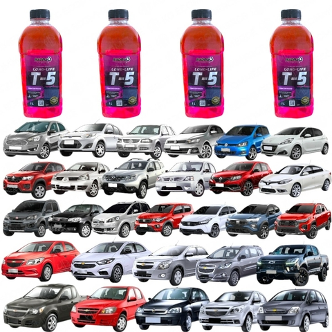 Kit 4 Fluidos para Radiador Universal para todos os carros