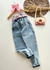 CALÇA JEANS MOM C/ ELASTICO CINTURA