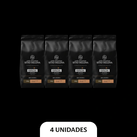 Caixa com 4 Cafés Especiais em grãos de 500g