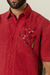 Camisa linho bordada a mão na internet
