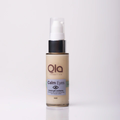 CONTORNO DE OJOS REVITALIZANTE - Calm Eyes – Cafeína, Niacinamida, Vitamina K, Rosa Mosqueta y Karité