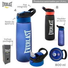 Botella Deportiva Everlast 800ml 10924 AZUL - ZATIMA MAYORISTA