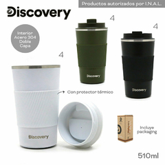 Vaso Termico Discovery Blanco 13620 - ZATIMA MAYORISTA