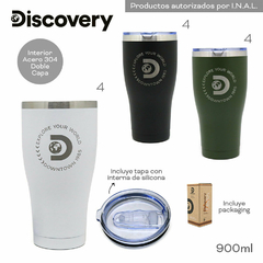 Vaso Térmico Discovery con Tapa 900ml Verde 14109 - ZATIMA MAYORISTA