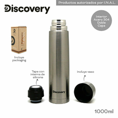Termo Discovery 1L Plateado 14720 - ZATIMA MAYORISTA