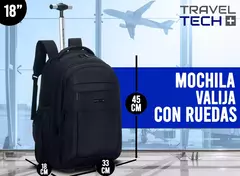 Mochila Carro 18 Travel Tech Negra 16027 en internet