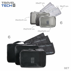Organizador Viaje Travel Tech Negro 16029 - ZATIMA MAYORISTA