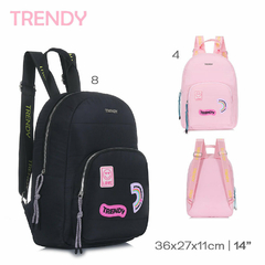 Mochila Urbana Trendy 16160 NEGRA - ZATIMA MAYORISTA