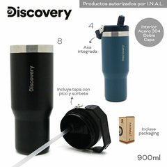 Vaso Termico Discovery Azul 16448 - ZATIMA MAYORISTA