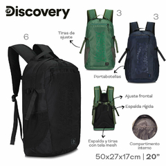 Mochila Discovery Verde 16943 en internet