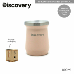 Mate Discovery 160ml Acero Inoxidable Doble Capa Rosa Vaso 17083