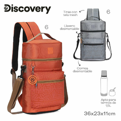 Mochila Matera Discovery Naranja 17334 - ZATIMA MAYORISTA