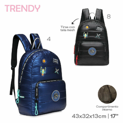 Mochila Trendy AZUL 17630 AZUL - ZATIMA MAYORISTA