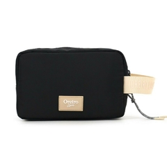 Cartuchera Oreiro Negro con Beige 17758 - ZATIMA MAYORISTA