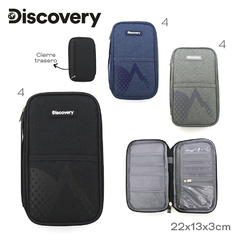 Porta Pasaportes Discovery Negro 17817 - tienda online