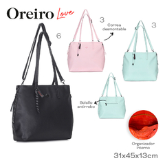 Cartera Oreiro Celeste 18375 - ZATIMA MAYORISTA