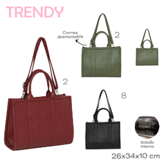 Tote Bag Trendy Bordo 18983 - ZATIMA MAYORISTA