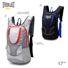 Mochila Running Trekking Everlast Hidratadora Termica Chica 21725 GRIS - comprar online