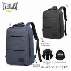 Mochila Portanotebook Everlast GRIS 22176 - comprar online