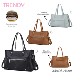 Cartera Trendy 22251 NEGRO - comprar online