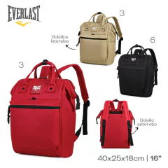 Mochila Boca de Pez Everlast Rojo 22335 en internet