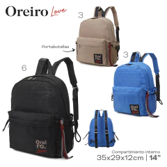 Mochila Oreiro Negro 22377 en internet