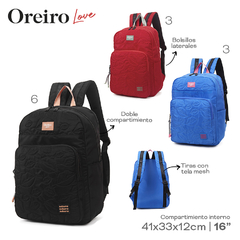 Mochila Oreiro Negro 22379 en internet