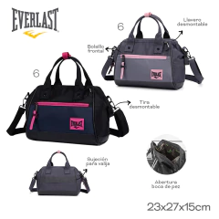 Morral Boca de Pez Everlast Gris 22591 - ZATIMA MAYORISTA