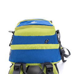 Mochila Camping Alpine Skate Azul y Verde 27236 en internet