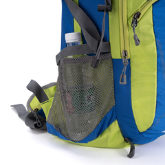 Mochila Camping Alpine Skate Azul y Verde 27236 - ZATIMA MAYORISTA