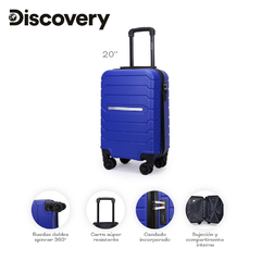 Imagen de Valija Rigida Carry On Discovery Azul 28096