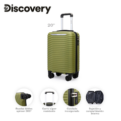 Valija Rigida Carry On Discovery Verde 28101