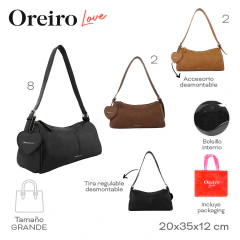Cartera Oreiro Chocolate 29512 - tienda online