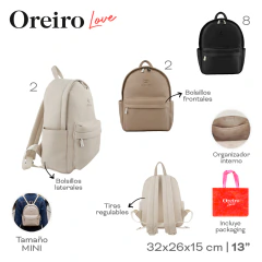 Mochila Oreiro Caqui 29518 - tienda online