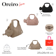 Cartera Oreiro Hueso 29528 - tienda online