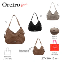 Cartera Oreiro Ex Gris 29533 - tienda online