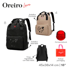 Mochila Oreiro Beige 29549 en internet