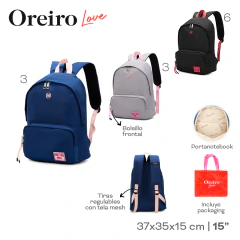 Mochila Oreiro Negro 29552 - comprar online