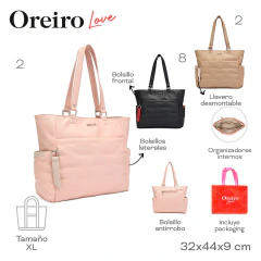 Cartera Oreiro Love Negro 29588 en internet